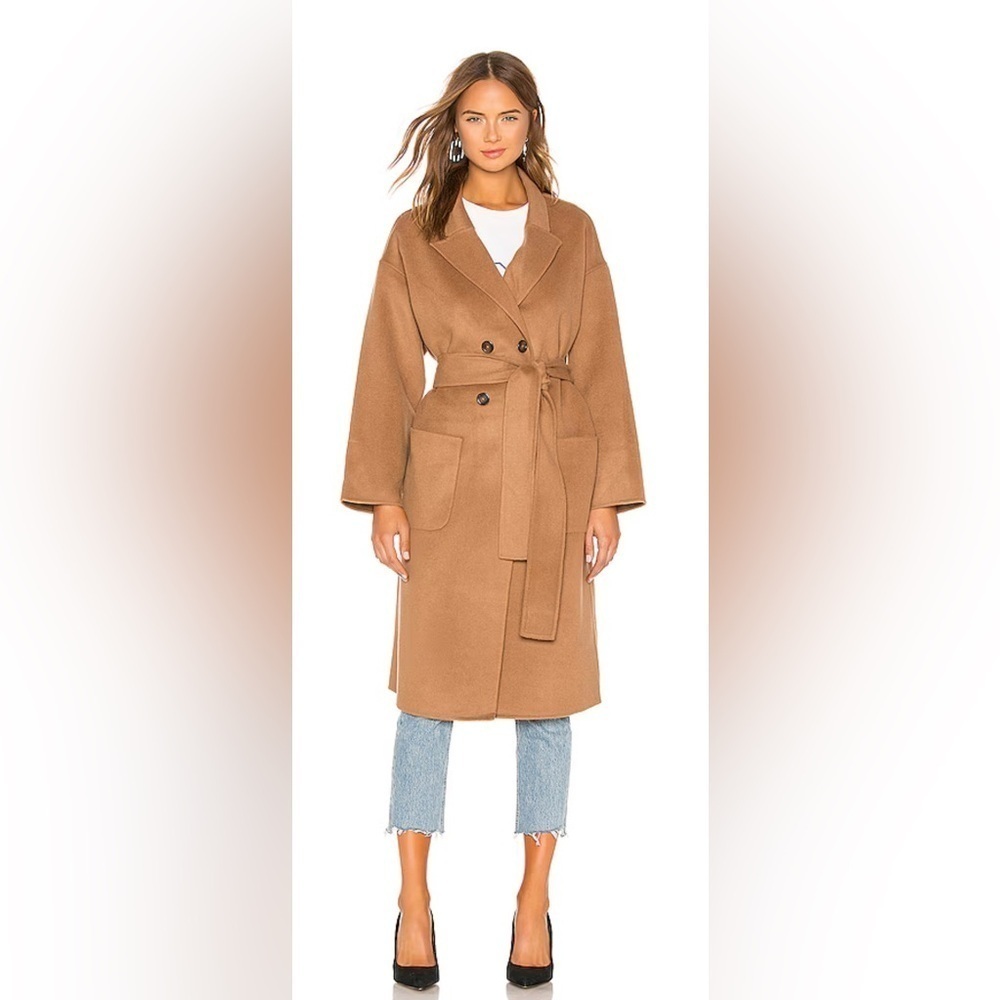 ANINE BING Dylan Coat Wool Cashmere Camel XS